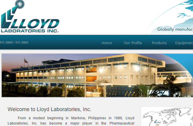 ロイドラボラトリーズ社（Lloyd Laboratories Inc.）社の公式サイト