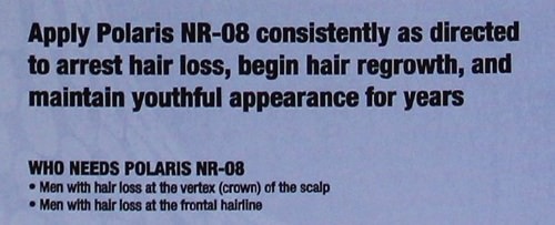 ポラリスNR-08は前髪や生え際、M字ハゲに効果があるのか？