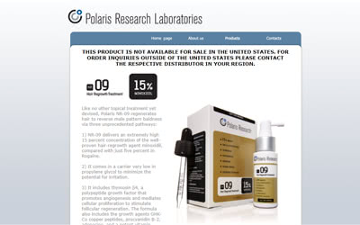 Polaris Research Laboratories社HPのポラリスNR-09