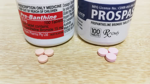 プロバンサインとプロスパスの錠剤の比較